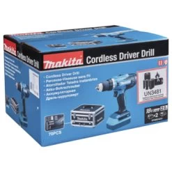 Makita 18V Accuboormachine DF488DAEX1 + 70-delige Accessoireset -Gereedschap Verkoop 123 1049