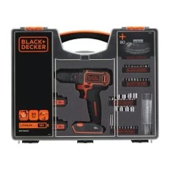 Black & Decker BLACK+DECKER Accuboormachine BDC718AS2O-QW + 80-delige Accessoireset 7 Black & Decker BLACK+DECKER Accuboormachine BDC718AS2O-QW + 80-delige Accessoireset -Gereedschap Verkoop 123 1218