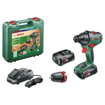 Bosch 18V Accuboormachine Brushless AdvancedDrill (Incl. 2 Accu's 2.5Ah + Lader) 2 Bosch 18V Accuboormachine Brushless AdvancedDrill (Incl. 2 Accu's 2.5Ah + Lader) - Afbeelding 2