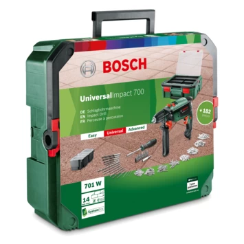 Bosch Klopboormachine UniversalImpact 700 SystemBox, Inclusief 182 Delige Accessoireset 4 Bosch Klopboormachine UniversalImpact 700 SystemBox, Inclusief 182 Delige Accessoireset - Afbeelding 4