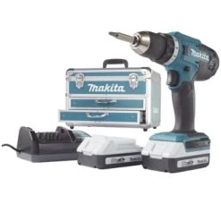 Makita Accuboormachine DF488DAEX2 + 102-delige Accessoireset