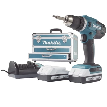 Makita Accuboormachine DF488DAEX2 + 102-delige Accessoireset 1 Makita Accuboormachine DF488DAEX2 + 102-delige Accessoireset