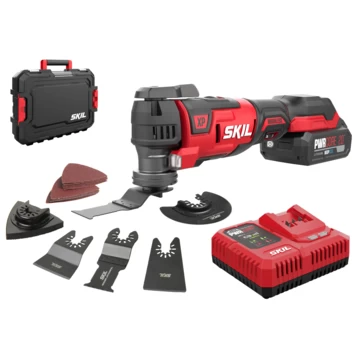 SKIL 20V Multitool 3650GA Brushless Incl. 2,0Ah USB Accu + Snellader En Accessoires 1 SKIL 20V Multitool 3650GA Brushless Incl. 2,0Ah USB Accu + Snellader En Accessoires
