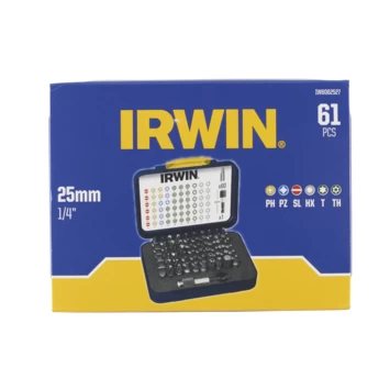 Irwin Schroefbitset Mixed 25 Mm 61-delig Inclusief Schroefbithouder. 2 Irwin Schroefbitset Mixed 25 Mm 61-delig Inclusief Schroefbithouder. - Afbeelding 2