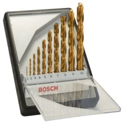 Bosch Prof 10-delige Metaalborenset HSS-TIN, 135°