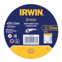 Irwin Pro Doorslijpschijven Ø125 Mm. Dikte 1.2 Mm. Voor Metaal. 10 Stuks In Blik. -Gereedschap Verkoop 123 3879
