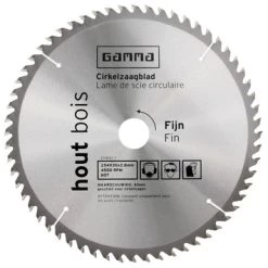 GAMMA Zaagblad Hout 254x30/16 Mm 60 Tanden