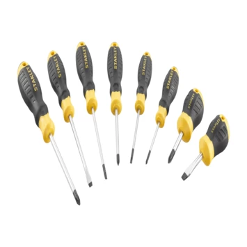 Stanley Schroevendraaierset Cushiongrip 8 Delig 2 Stanley Schroevendraaierset Cushiongrip 8 Delig - Afbeelding 2