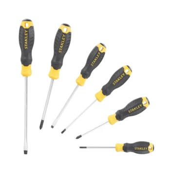 Stanley Schroevendraaierset Cushiongrip 6 Delig 1 Stanley Schroevendraaierset Cushiongrip 6 Delig