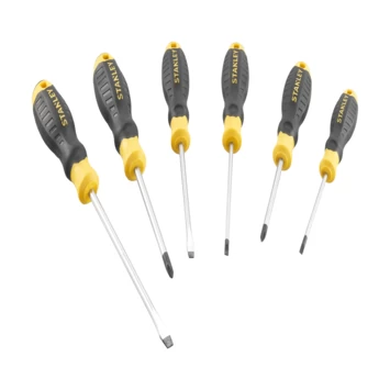 Stanley Schroevendraaierset Cushiongrip 6 Delig 2 Stanley Schroevendraaierset Cushiongrip 6 Delig - Afbeelding 2