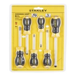 Stanley Schroevendraaierset Cushiongrip 6 Delig 8 Stanley Schroevendraaierset Cushiongrip 6 Delig -Gereedschap Verkoop 123 4541