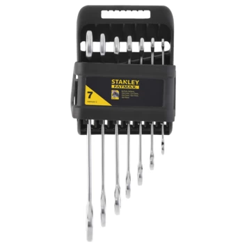 Stanley Fatmax 7-delige Ring Steeksleutel Set Antislip 1 Stanley Fatmax 7-delige Ring Steeksleutel Set Antislip