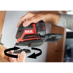 SKIL 20V Multischuurmachine 3720CB Compact Brushless Incl. 24 Schuurbladen En 3 Schuurhulpstukken (zonder Accu) -Gereedschap Verkoop 123 55